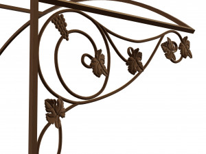 Wrought iron canopy Modelo 3D