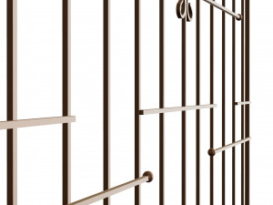 Iron window grate 3D 모델