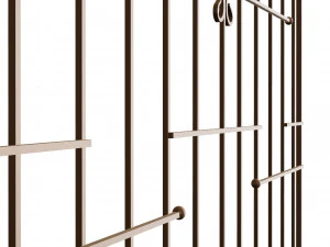 Iron window grate 3D Model