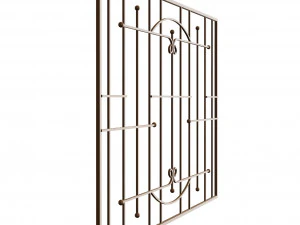 Iron window grate 3D Model