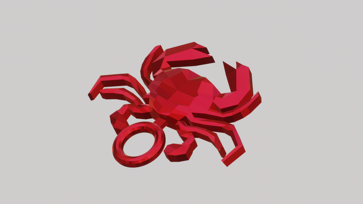 A beautiful crap for your keychain 3D Print Model .c4d .max .obj .3ds .fbx .stl .blend