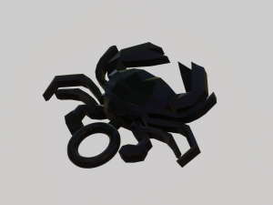 A beautiful crap for your keychain Model Cetak 3D