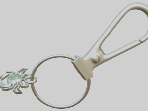 A beautiful crap for your keychain Model Cetak 3D