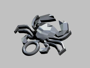 A beautiful crap for your keychain 3D Print Model