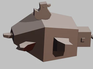 A little dunk sits on a nice turtle 3D Print Model