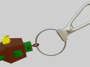 A little dunk sits on a nice turtle 3D Print Model