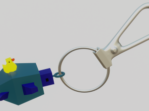 A little dunk sits on a nice turtle 3D 打印模型