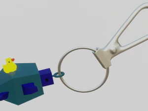 A little dunk sits on a nice turtle 3D Print Model