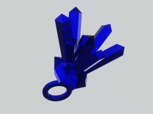 Shiny crystals for your keychain 3D 打印模型