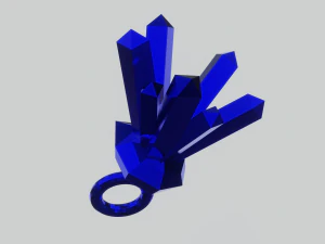 Shiny crystals for your keychain 3D Print Model