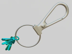 Shiny crystals for your keychain 3D Print Model