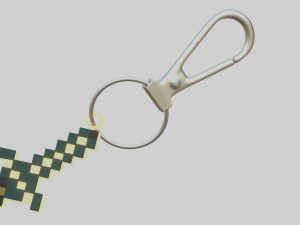 A Minecraft sword for your keychain 3D 프린트 모델