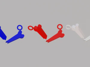 A broken bone for your keychain 3D Print Model