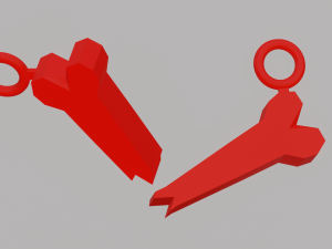 A broken bone for your keychain 3D Print Model