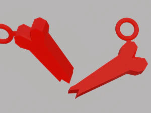 A broken bone for your keychain 3D Print Model