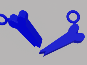 A broken bone for your keychain 3D Print Model
