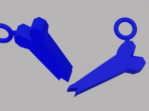 A broken bone for your keychain 3D Print Model
