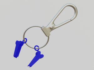 A broken bone for your keychain 3D Print Model
