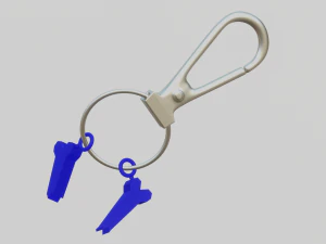 A broken bone for your keychain 3D Print Model