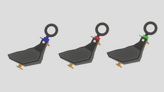 A dangerous pigeon for your keychain 3Dプリントモデル .c4d .max .obj .3ds .fbx .stl .blend 