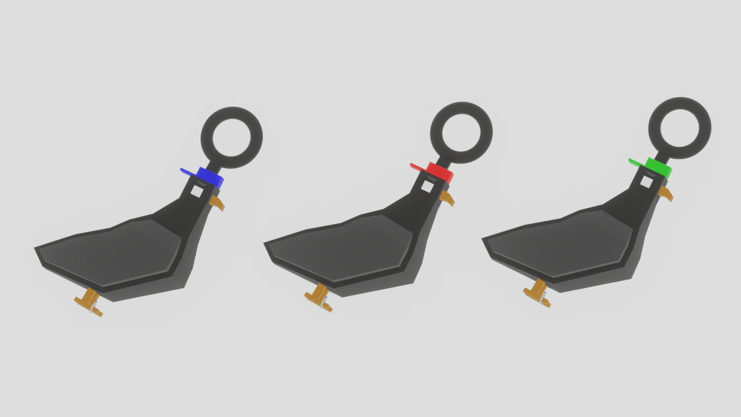 A dangerous pigeon for your keychain 3D Print Model .c4d .max .obj .3ds .fbx .stl .blend 