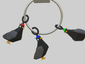 A dangerous pigeon for your keychain 3D Print Model