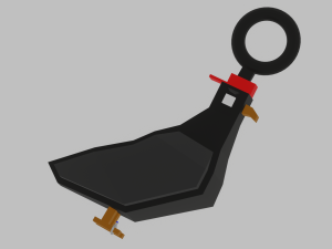 A dangerous pigeon for your keychain 3Dプリントモデル