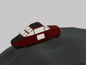 A car on the moon for your keychain 3D 프린트 모델