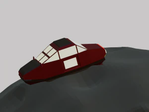 A car on the moon for your keychain 3D Print Model