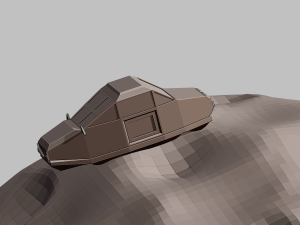A car on the moon for your keychain 3D 프린트 모델