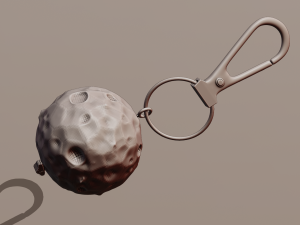 A car on the moon for your keychain 3D 프린트 모델