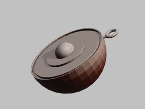 The earth that cut in half for your keychain 3Dプリントモデル