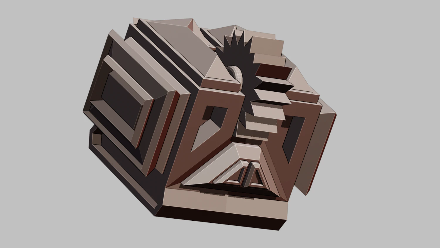 Wściekły robot walczący o Tw&oacute;j brelok do kluczy Model do druku 3D .c4d .max .obj .3ds .fbx .stl .blend 