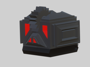 An angry fighting robot for your keychain 3D 프린트 모델