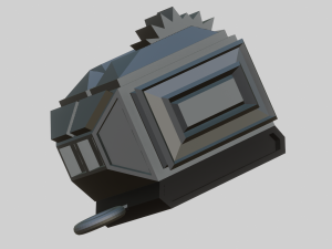 An angry fighting robot for your keychain 3D 프린트 모델