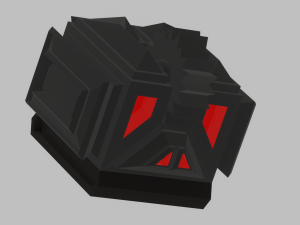 An angry fighting robot for your keychain 3D 프린트 모델
