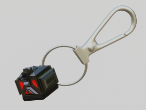 An angry fighting robot for your keychain 3D 프린트 모델