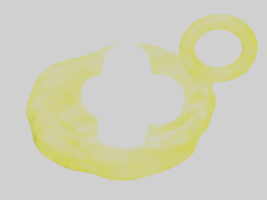 A nest with its eggs for your keychain 3D Принт Модель