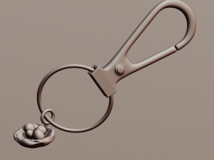 A nest with its eggs for your keychain 3D Принт Модель
