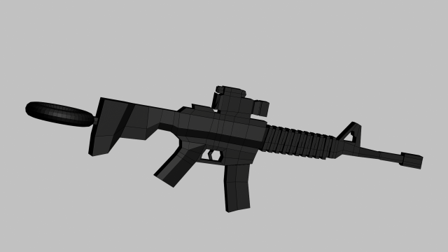 A little M4 for your keychain Modello di stampa 3D .c4d .max .obj .3ds .fbx .stl .blend 