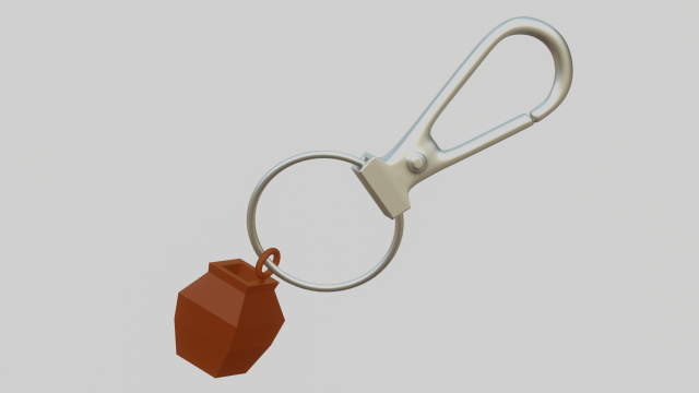 A little nice jar for your keychain 3D Принт Модель .c4d .max .obj .3ds .fbx .stl .blend 