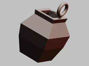 A little nice jar for your keychain 3D Print Model