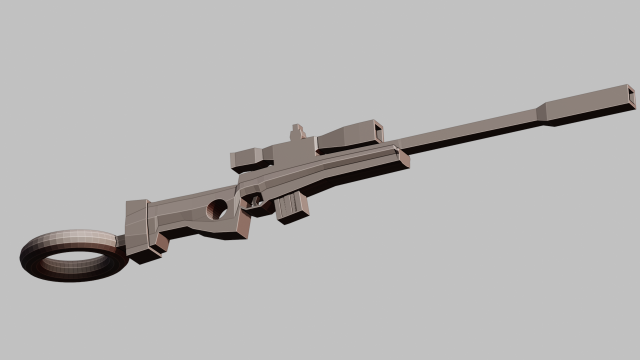 A little sniper for your keychain 3D 打印模型 .c4d .max .obj .3ds .fbx .stl .blend 