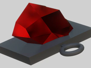 A nice gemstone for your keychain 3D Print Model