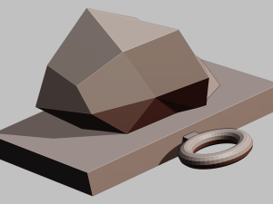 A nice gemstone for your keychain Modèles 3D en vedette