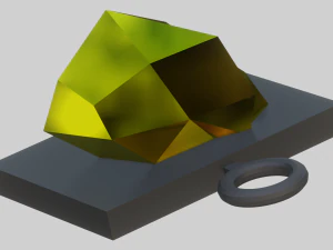 A nice gemstone for your keychain 3D Print Model