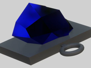 A nice gemstone for your keychain 3D Print Model