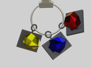 A nice gemstone for your keychain Modèles 3D en vedette