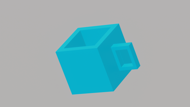 A little nice cup for your keychain 3Dプリントモデル .c4d .max .obj .3ds .fbx .stl .blend 