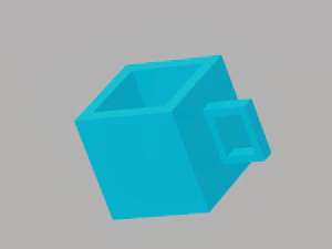 Eine kleine sch&ouml;ne Tasse f&uuml;r deinen Schl&uuml;sselbund 3D Druckmodell